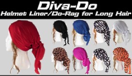 Review and Order Raci-Babi Diva-Do Doo-Rags and Helmet Liners